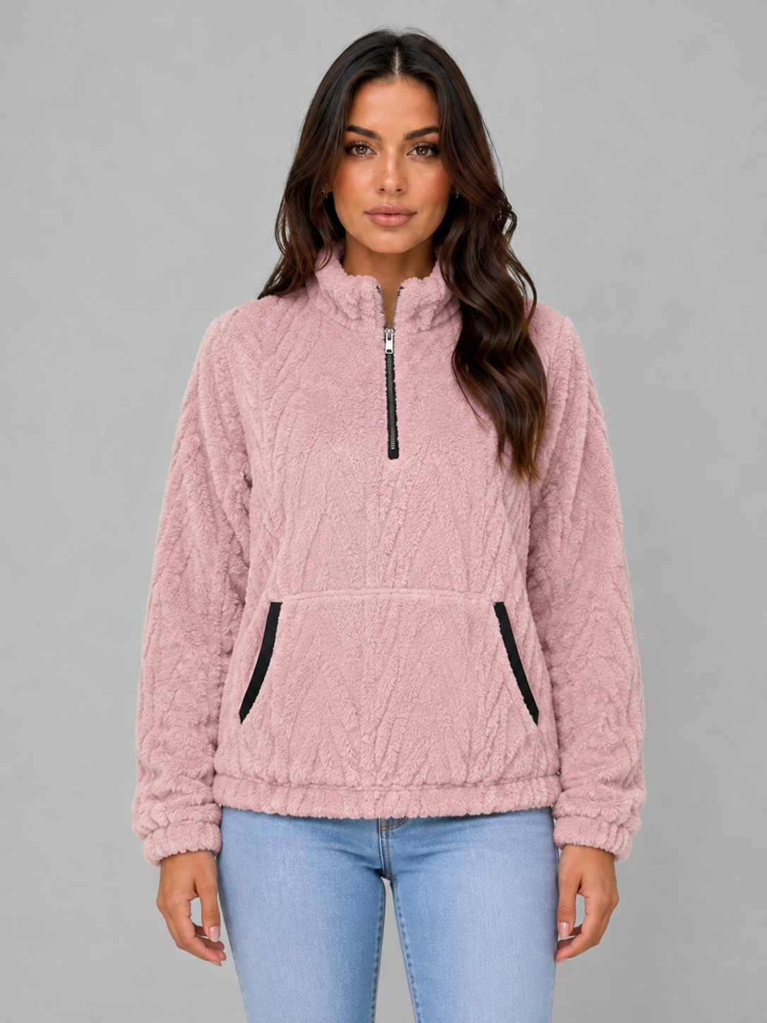 Sophie Plush Half-Zip Pullover
