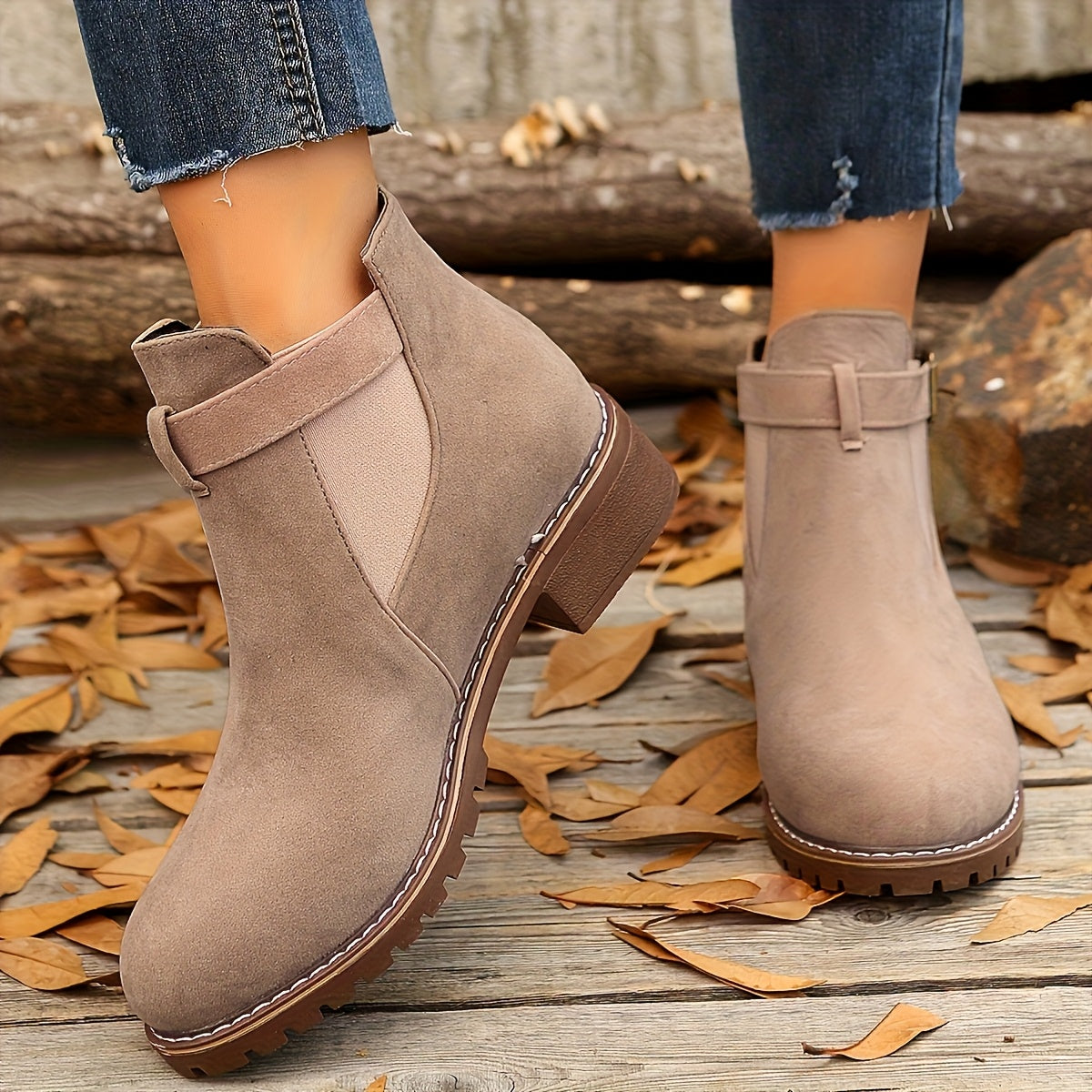 Sienna Buckle Chelsea Ankle Boots