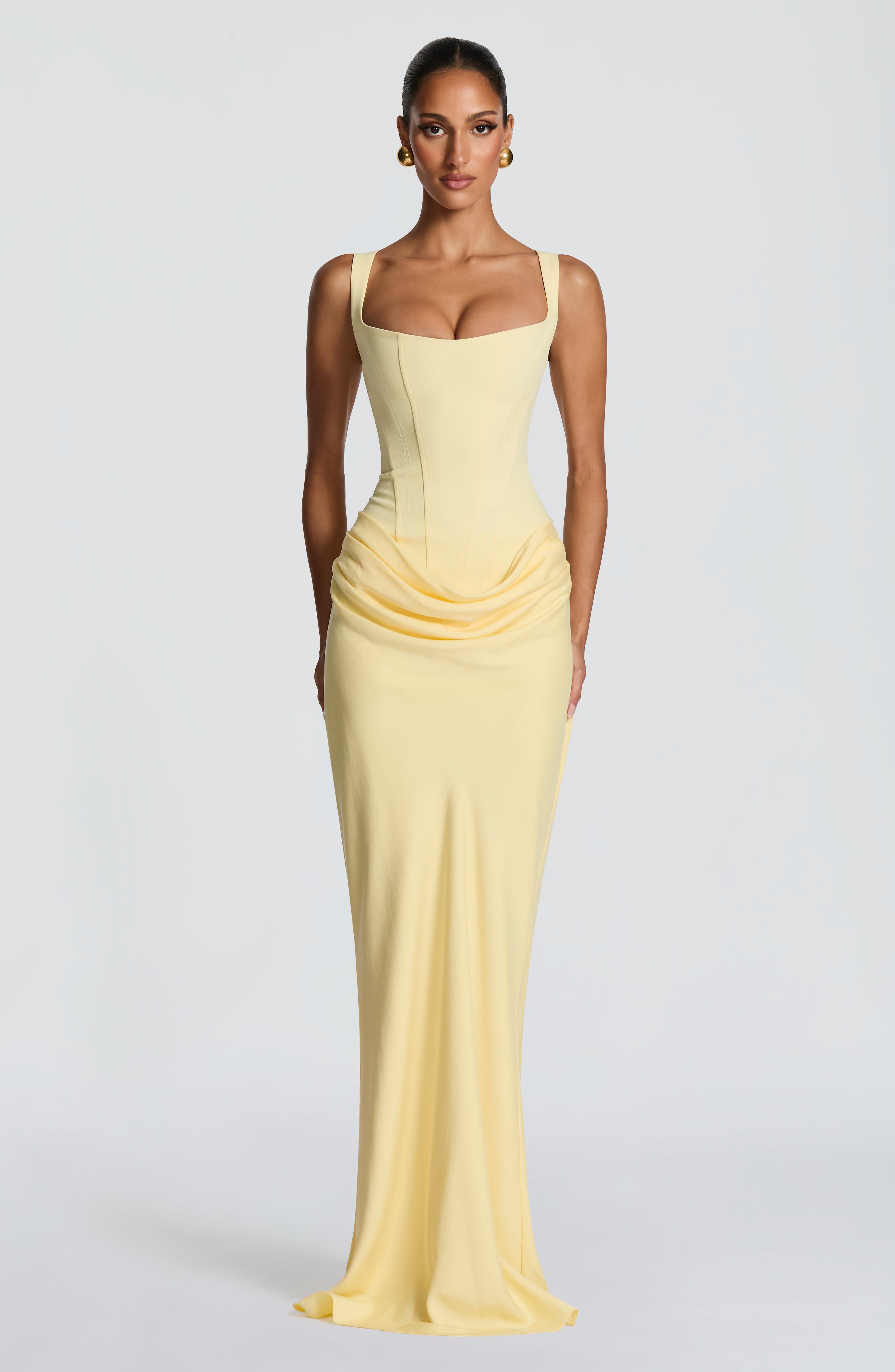 Kirina Maxi Dress - Lemon