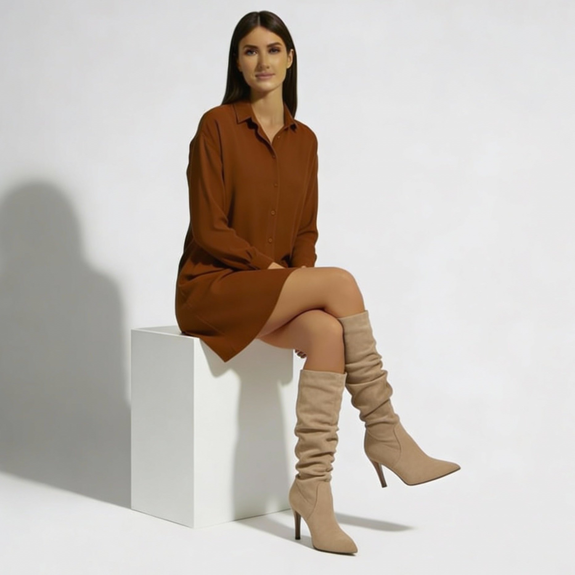 Alessia Suede Stiletto Boots