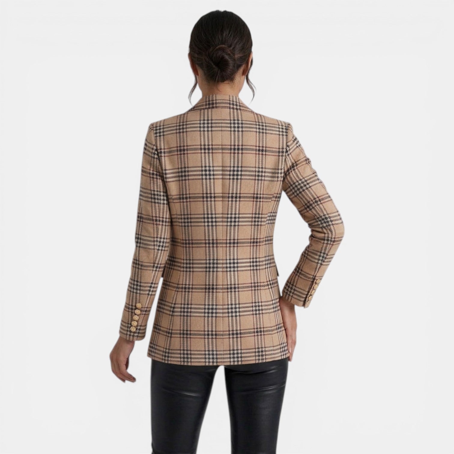Vivienne Printed Double-Breasted Blazer