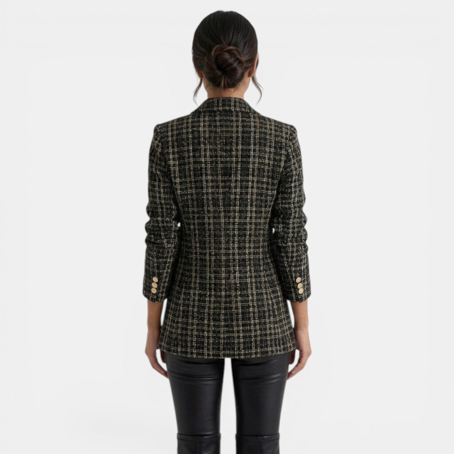 Vivienne Printed Double-Breasted Blazer