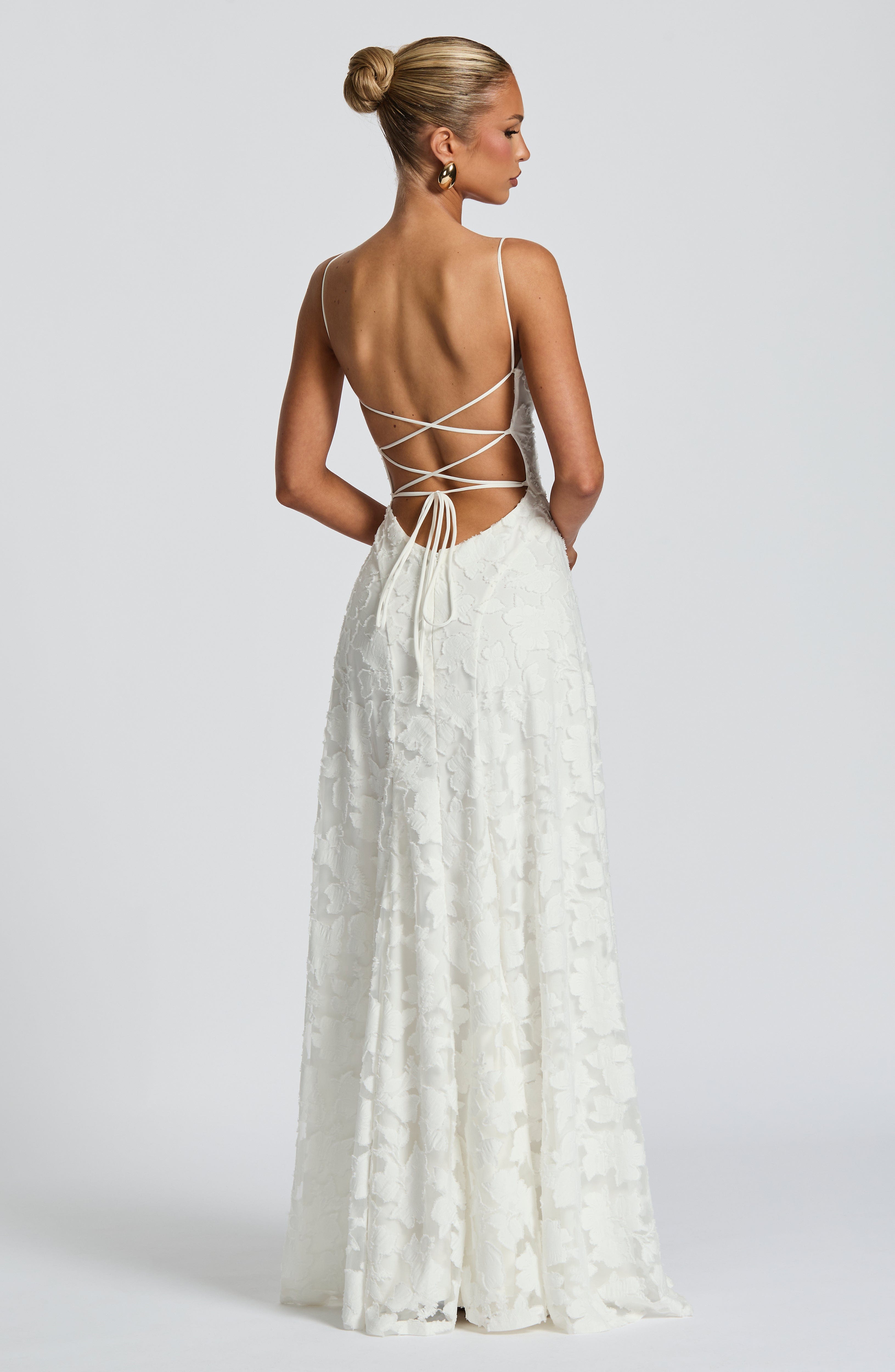 Rosalie Floral Cowl Neck Maxi Dress