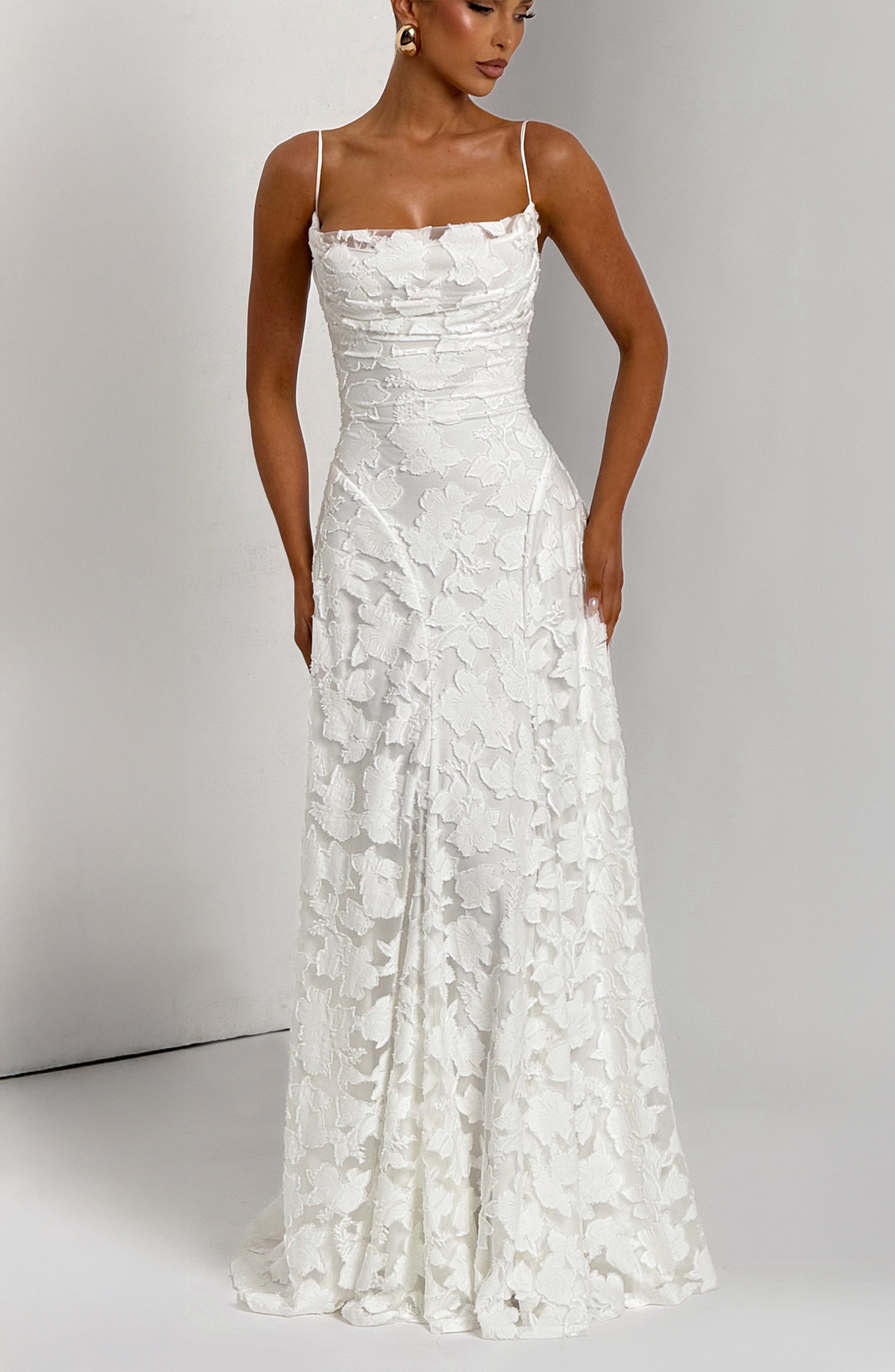 Rosalie Floral Cowl Neck Maxi Dress