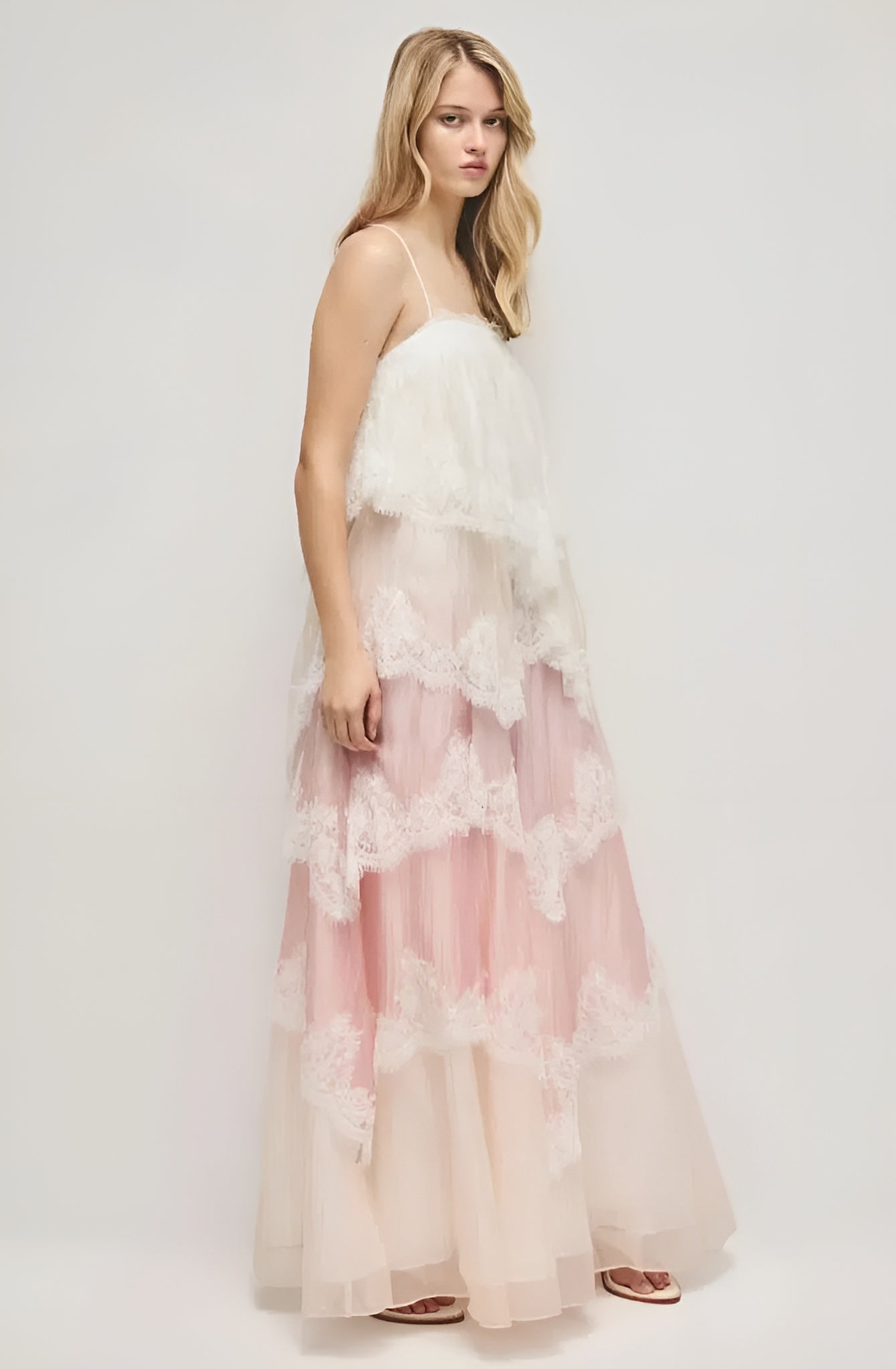 Valentina | Lace Tiered Gown