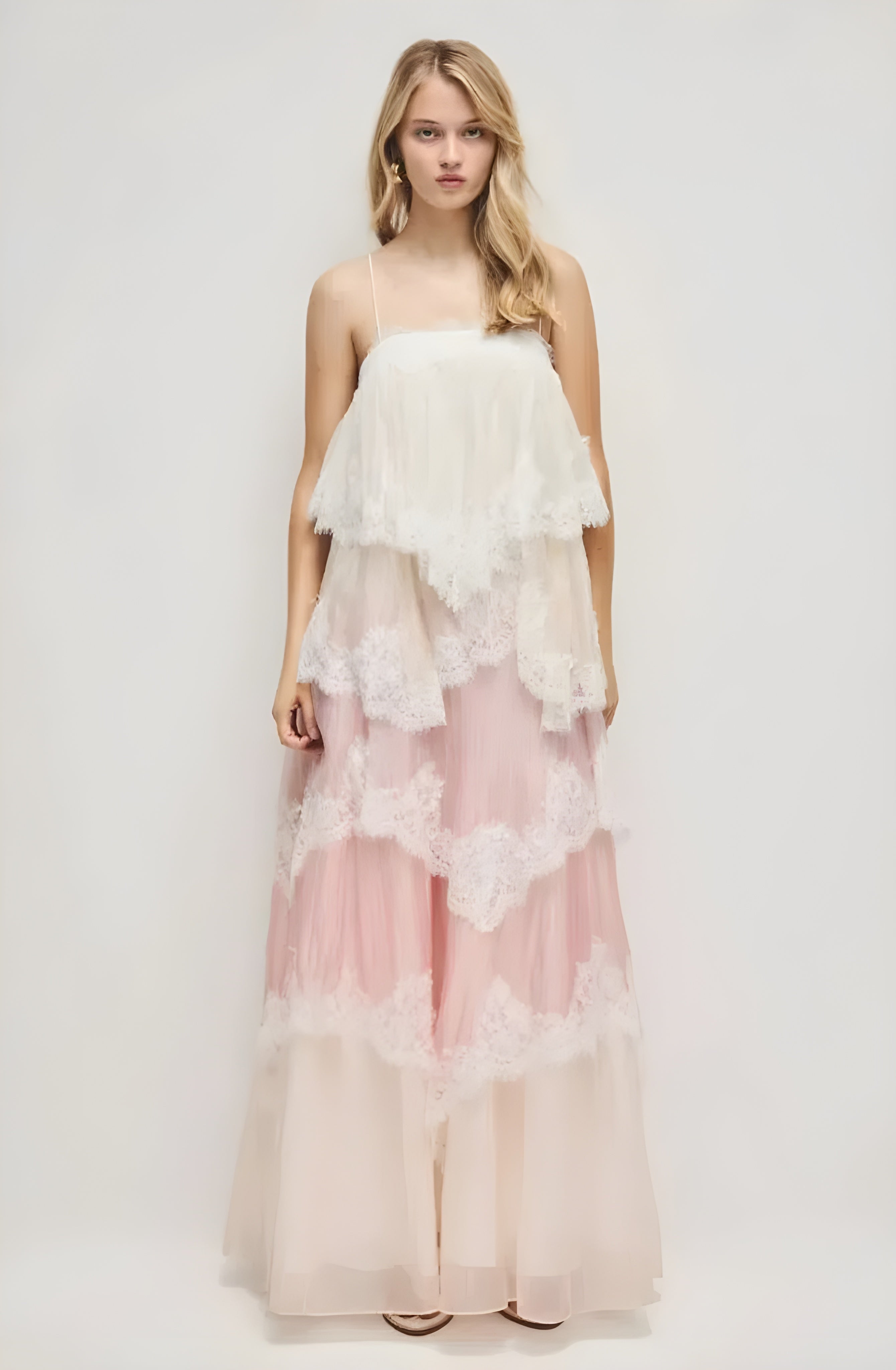 Valentina | Lace Tiered Gown