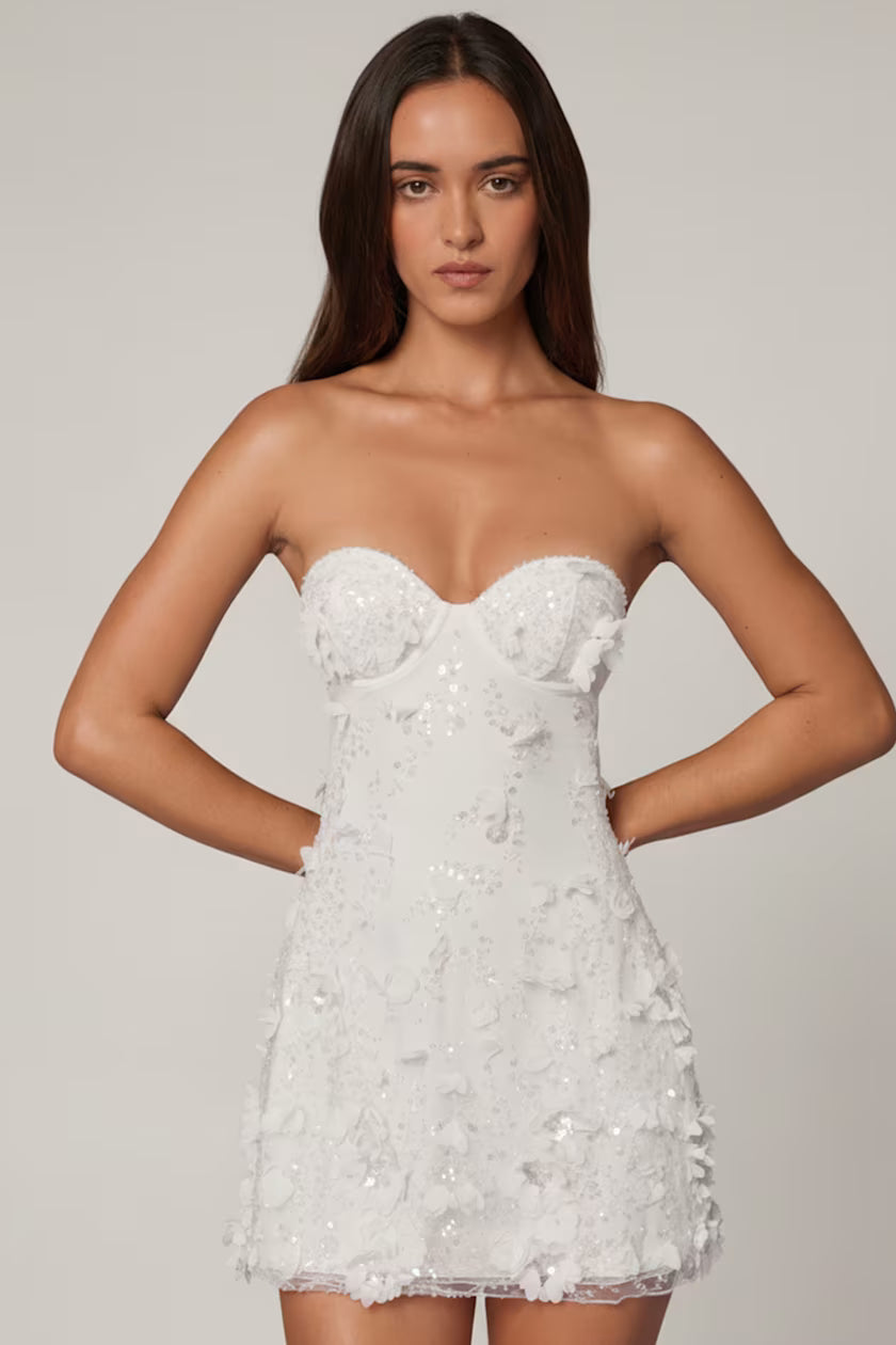 Elara | Floral Mini Dress