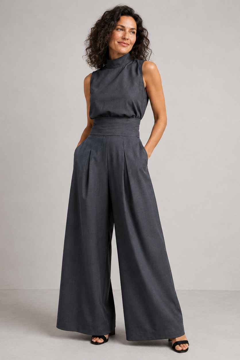 Quirine Wide-Leg Two-Piece Set