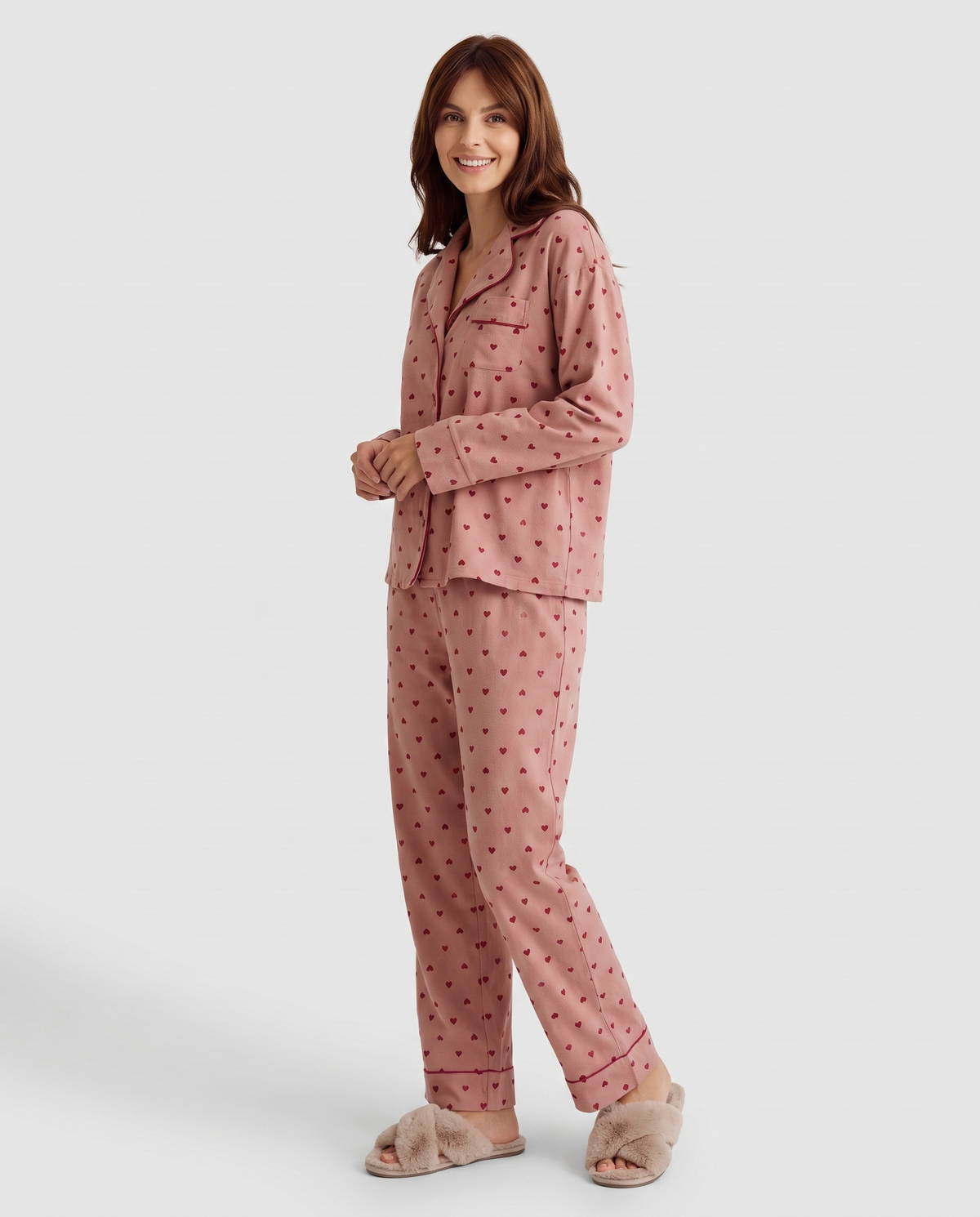 Pyjama Set – Dulcie Heart Print Lounge Set