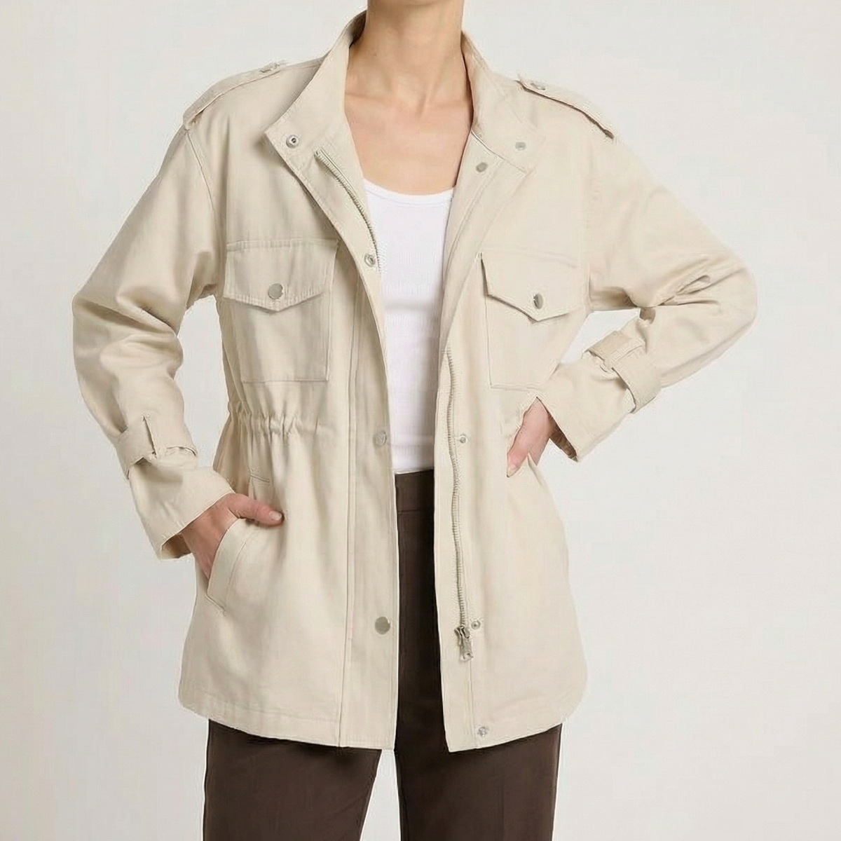 Amelie Wool Blend Belted Overcoat