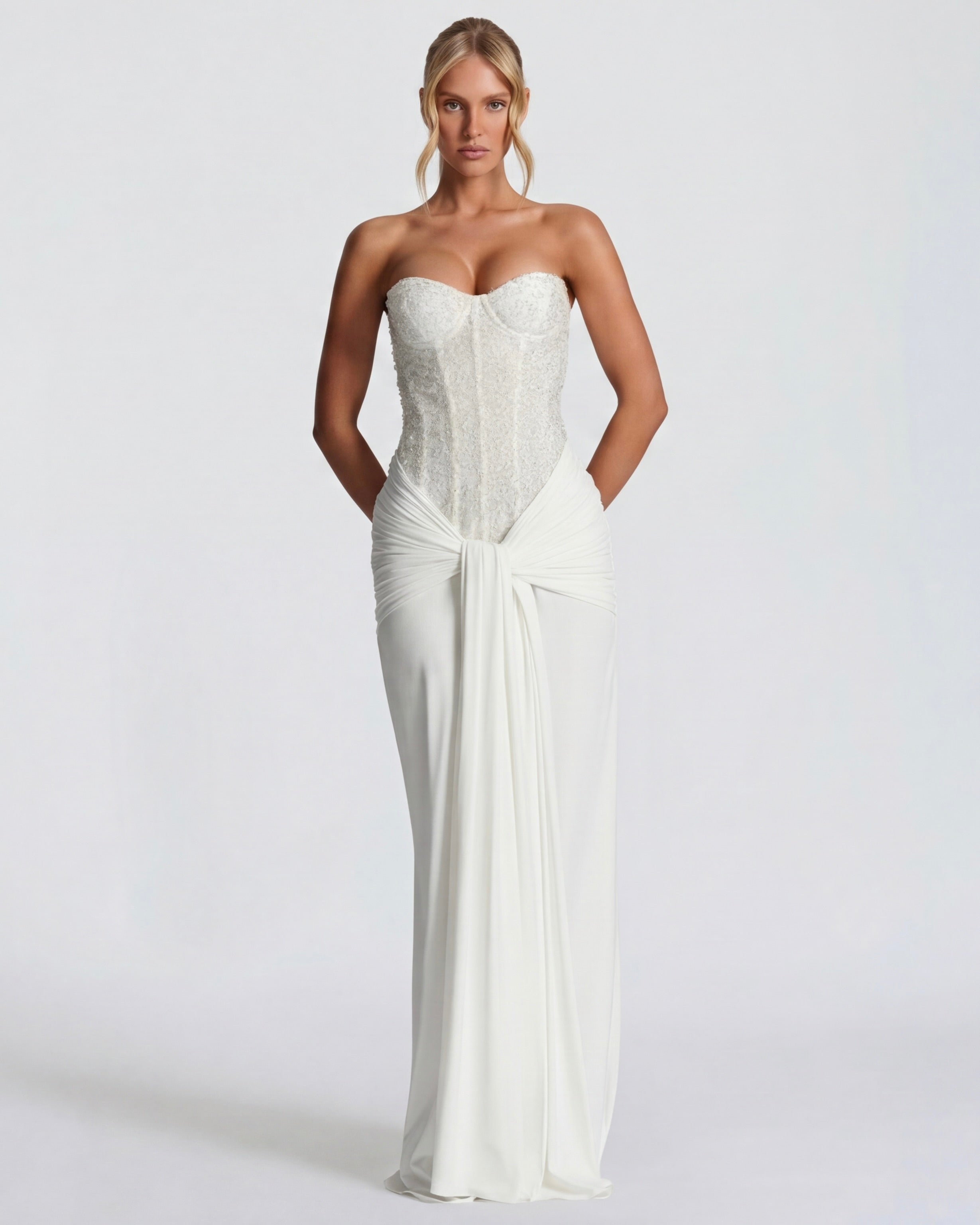 Carina Sequin Corset Maxi Dress