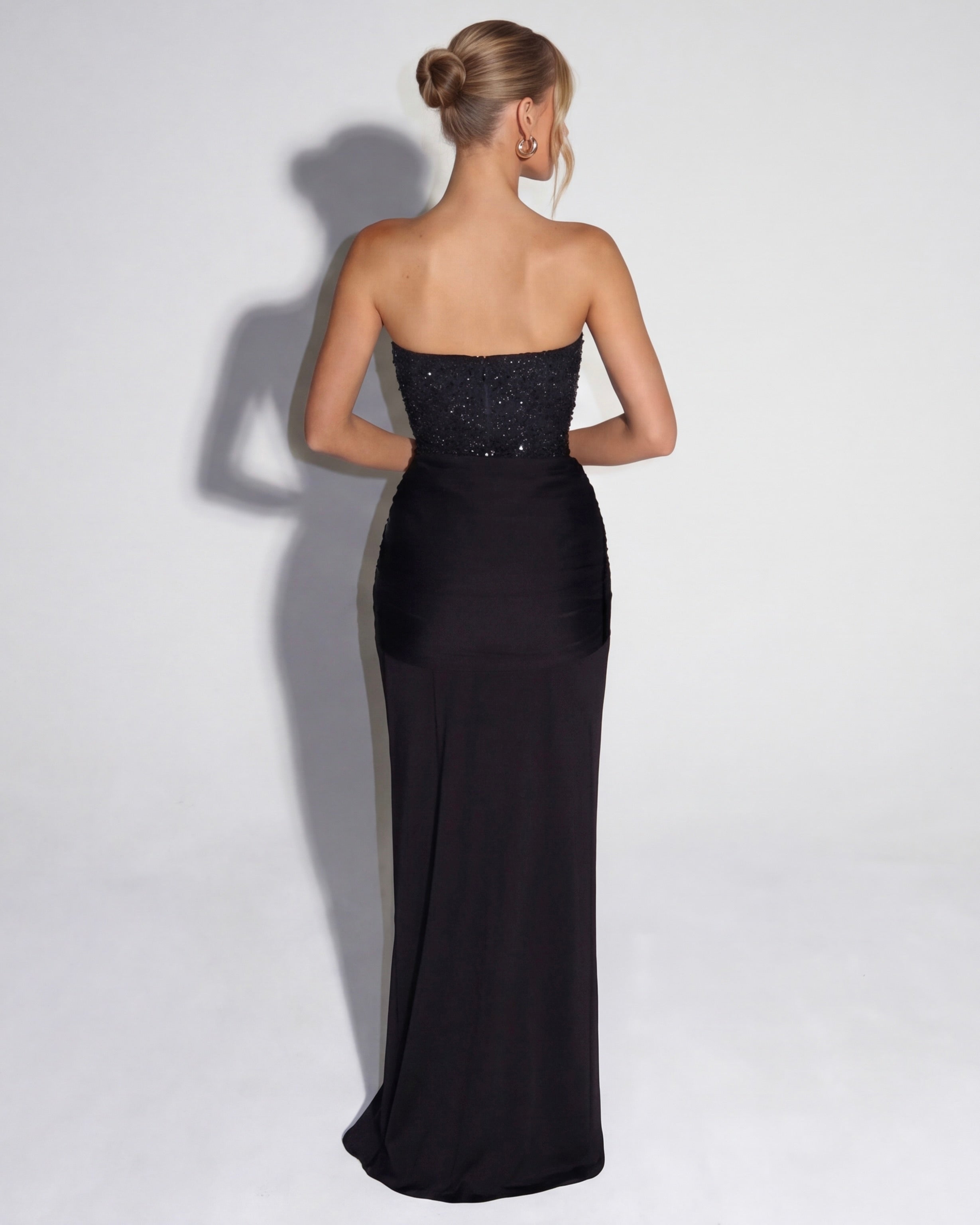 Carina Sequin Corset Maxi Dress