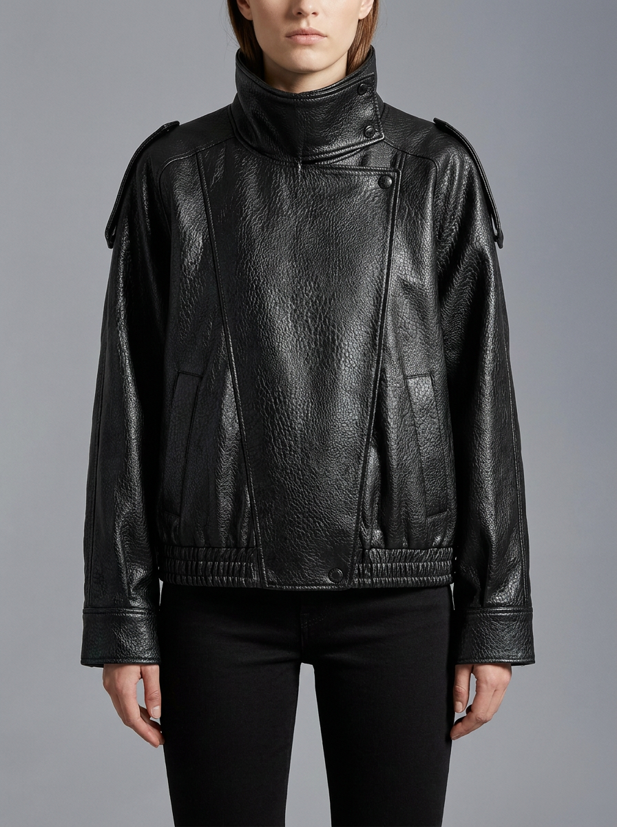 Faux Leather Biker Jacket