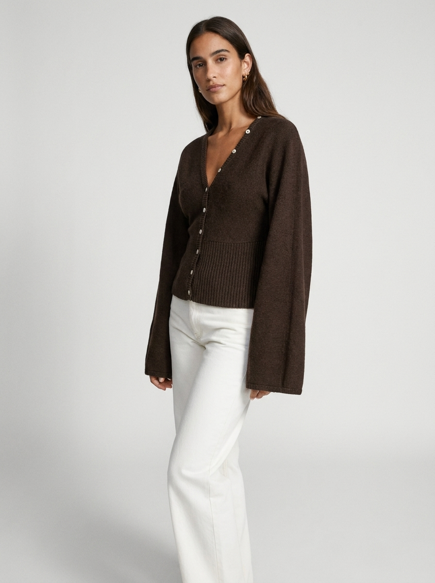 Emilia Ribbed Knit Cardigan