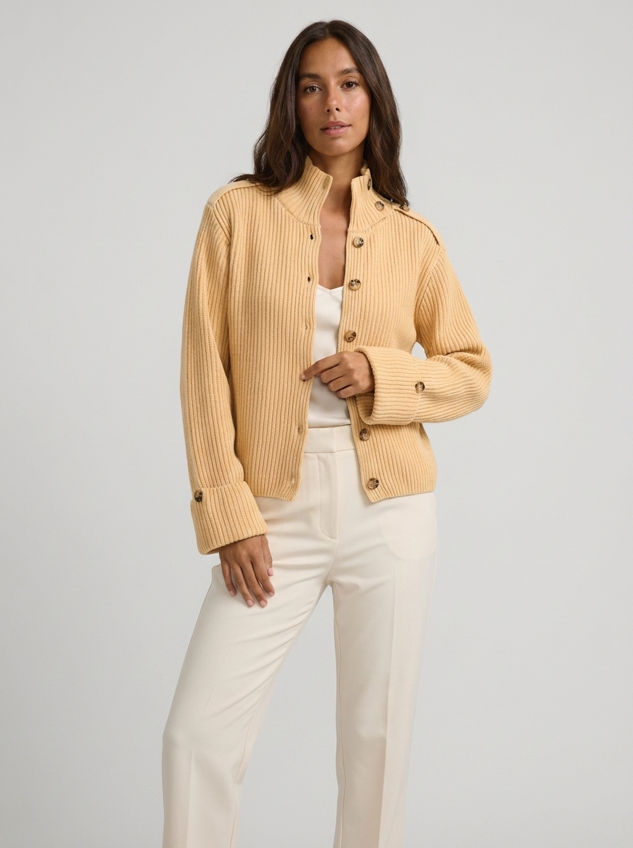 Aurelia Ribbed Knit Cardigan