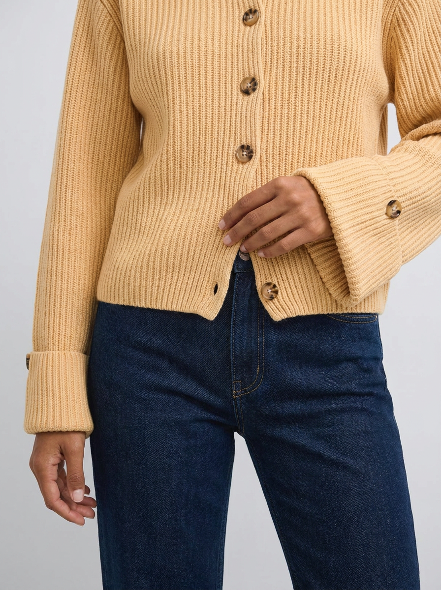 Aurelia Ribbed Knit Cardigan