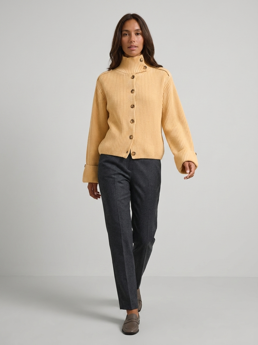 Aurelia Ribbed Knit Cardigan