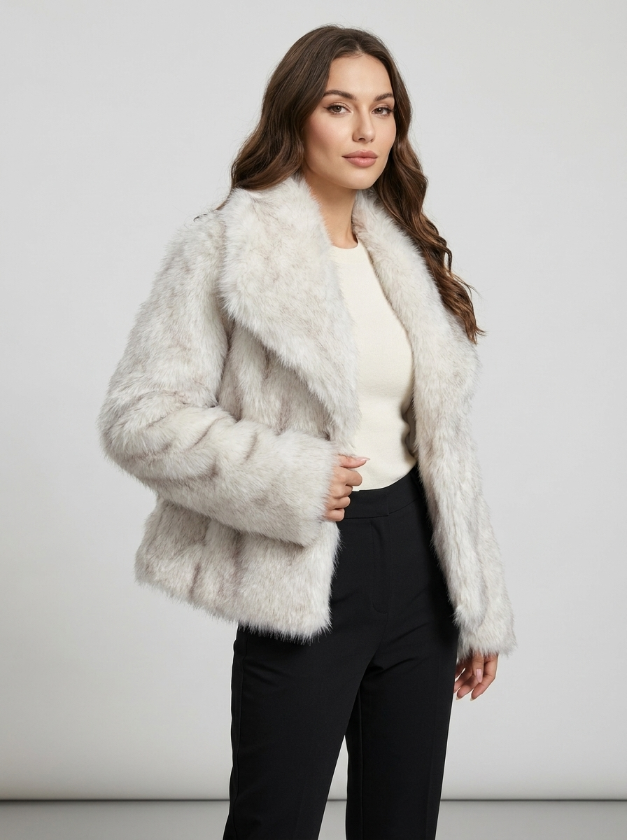 Women's Faux Fur Coat – Alessia Winter Faux Fur Jacket