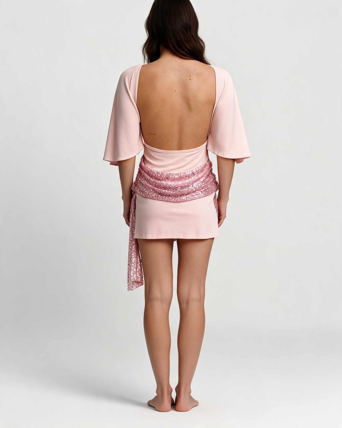 Sequin Mini Dress – Isabella Open Back Party Dress