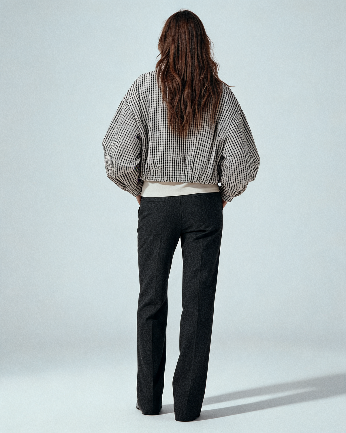 Bomber Jacket – Emilia Check Bomber Jacket