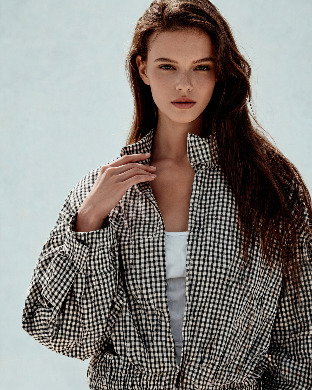 Bomber Jacket – Emilia Check Bomber Jacket