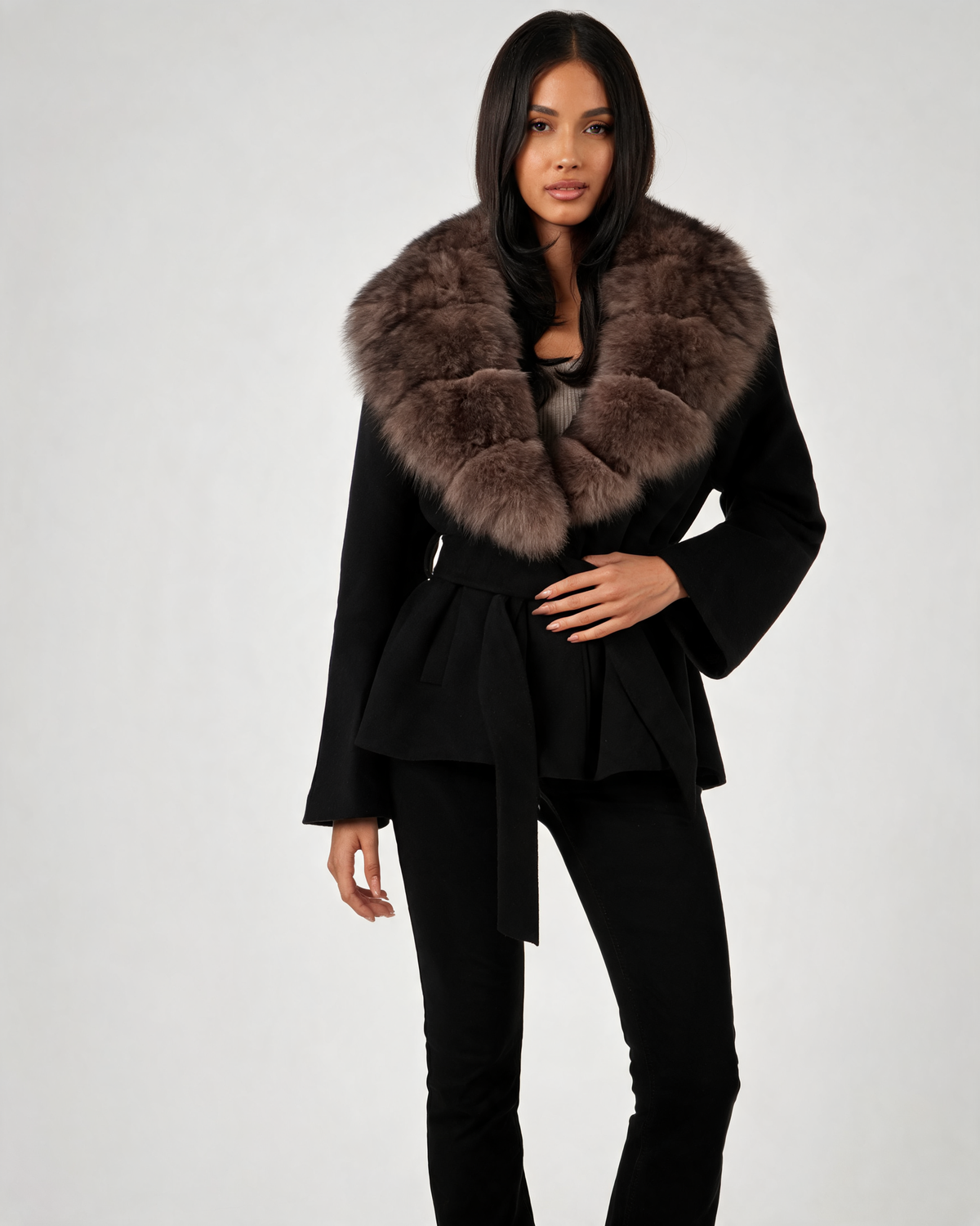Wool Coat – Vivienne Belted Wool Wrap Coat