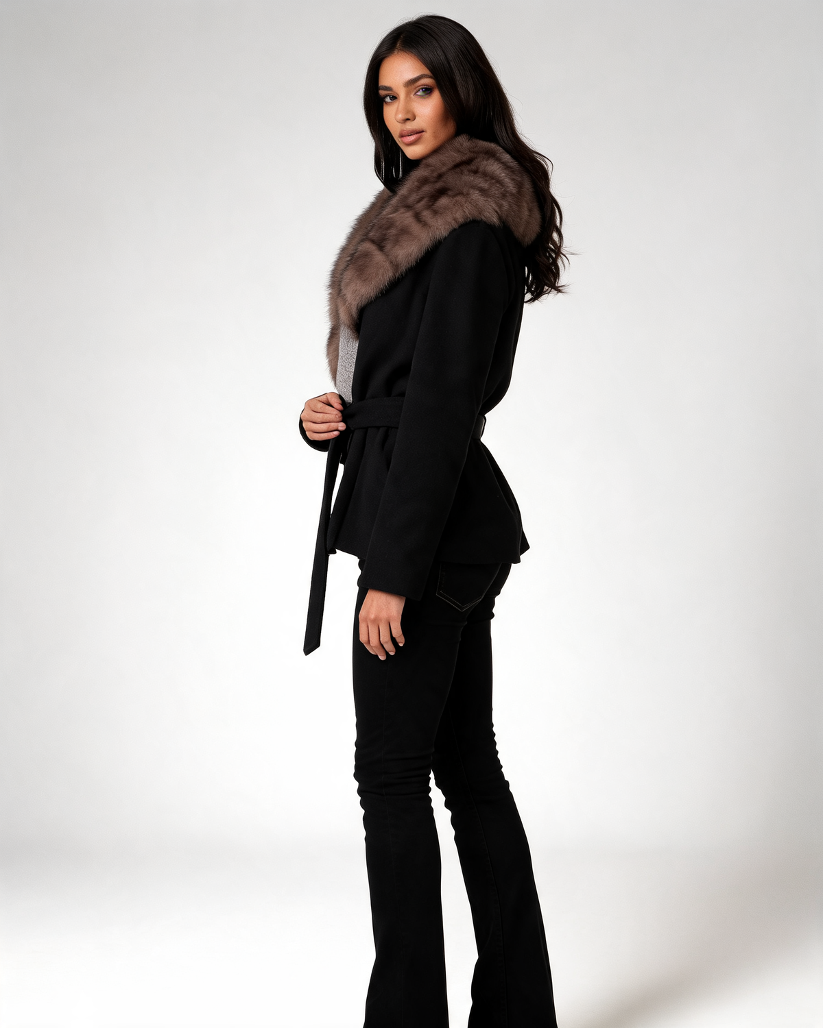 Wool Coat – Vivienne Belted Wool Wrap Coat