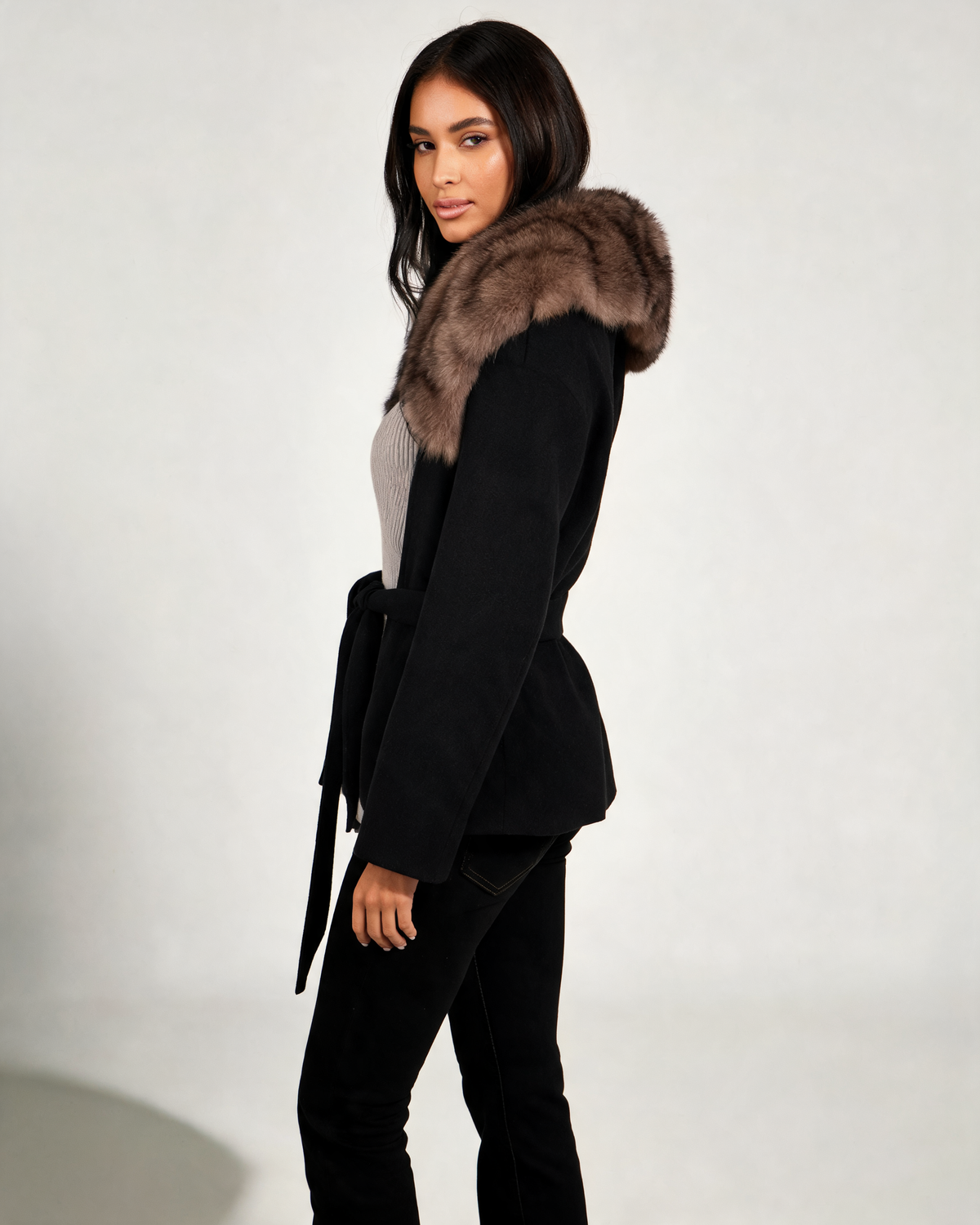 Wool Coat – Vivienne Belted Wool Wrap Coat