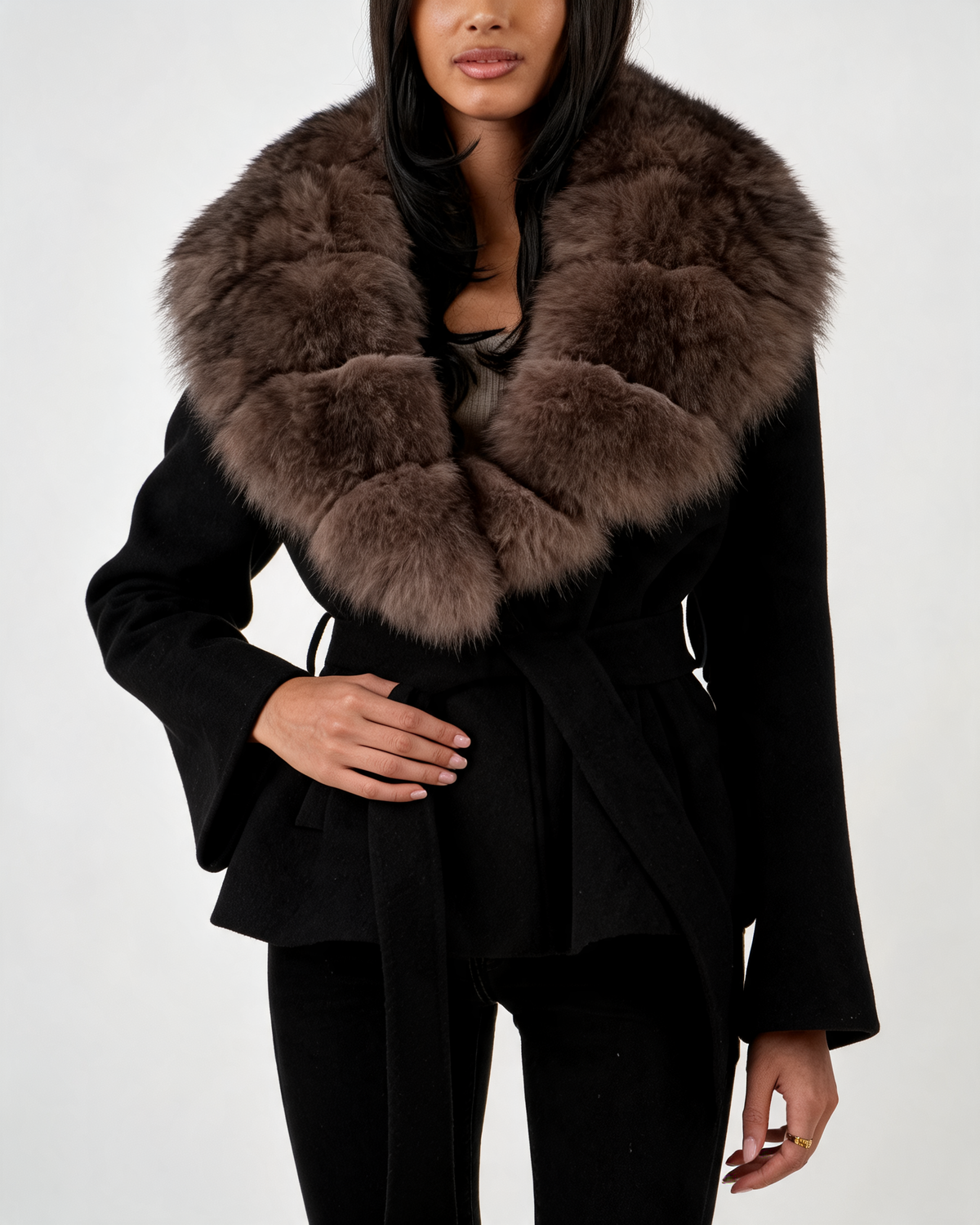 Wool Coat – Vivienne Belted Wool Wrap Coat