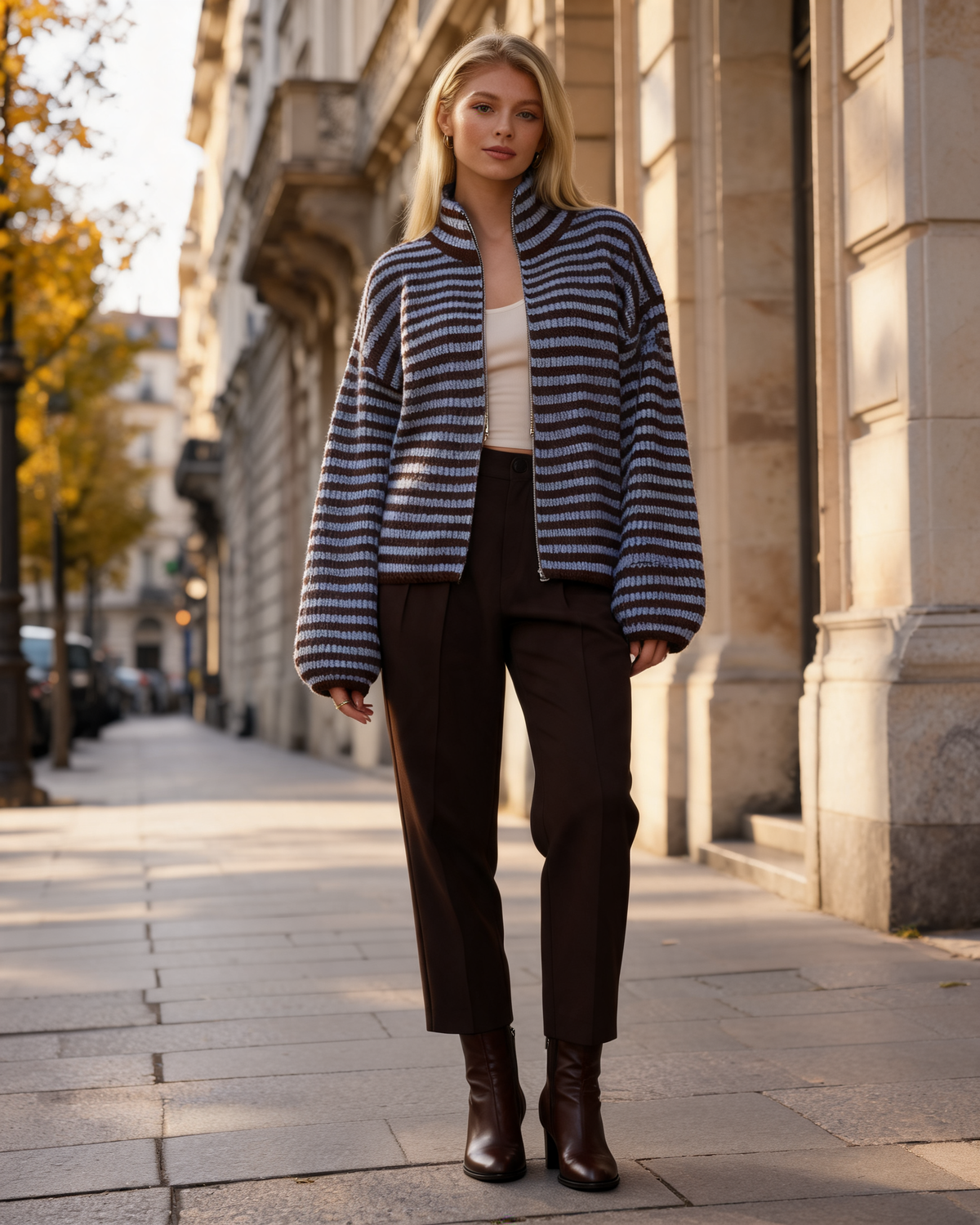 Cardigan – Maren Zip Knit