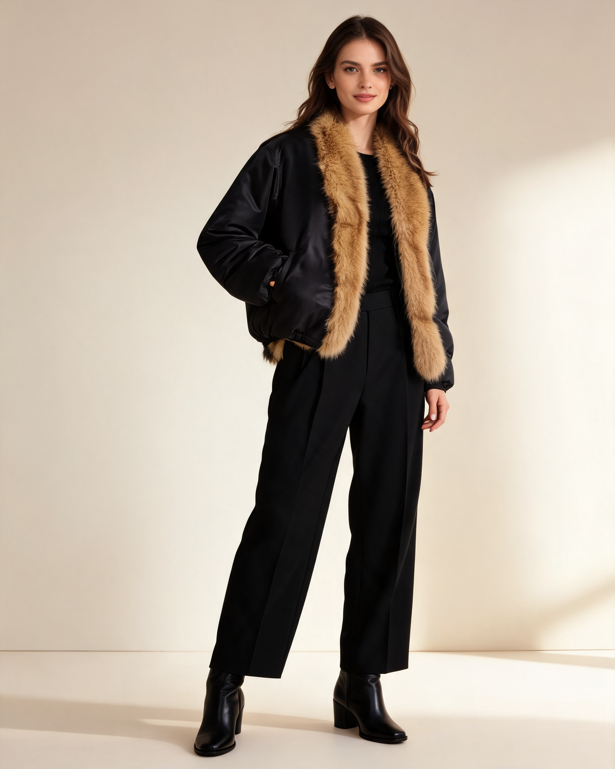 Bomber Jacket – Elowen Faux Fur