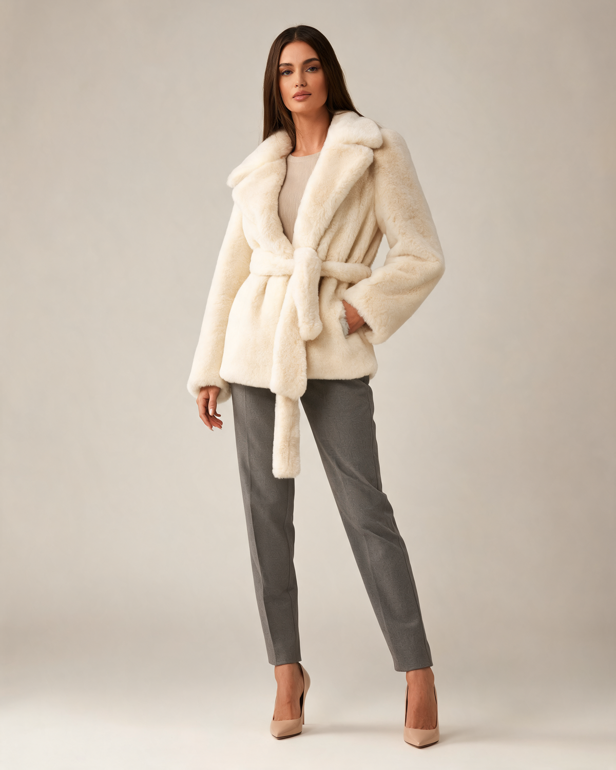Faux Fur Coat – Mireya