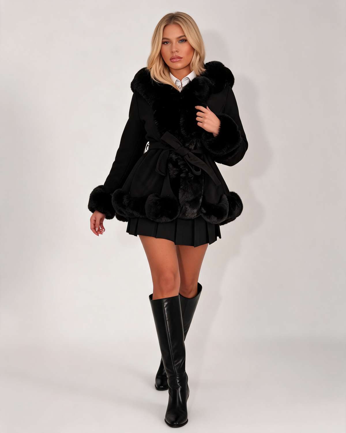 Winter Coat – Ottilie Faux Suede