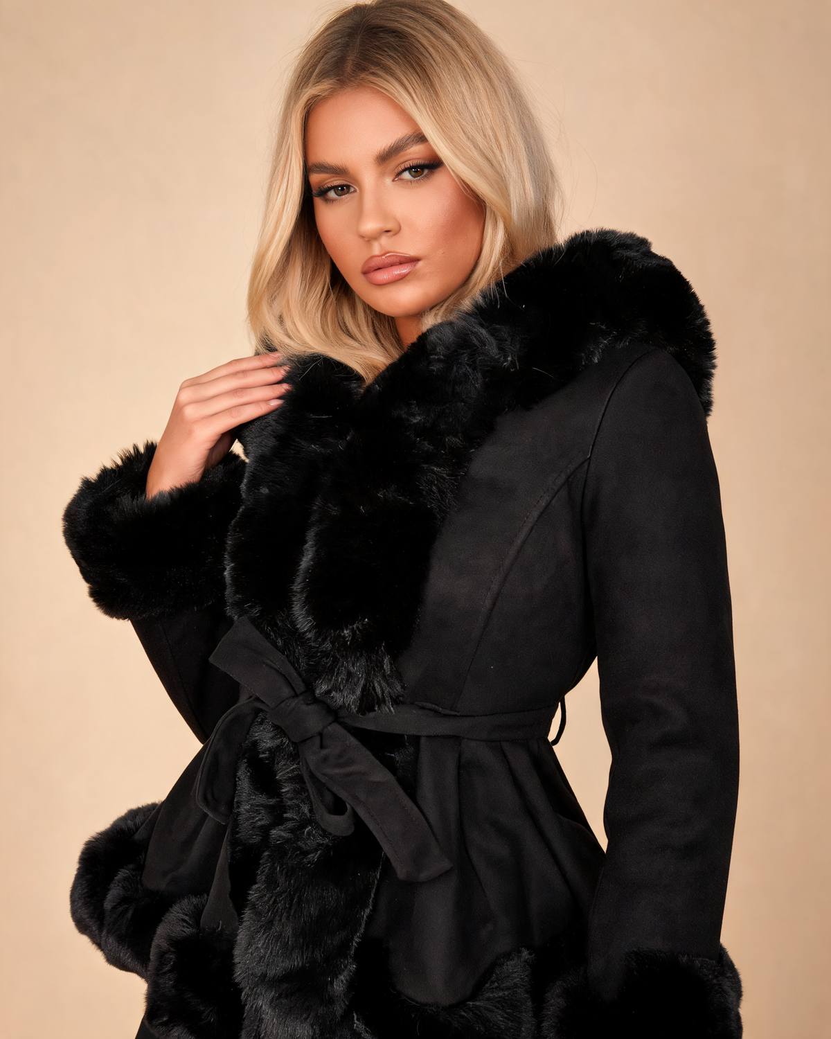 Winter Coat – Ottilie Faux Suede