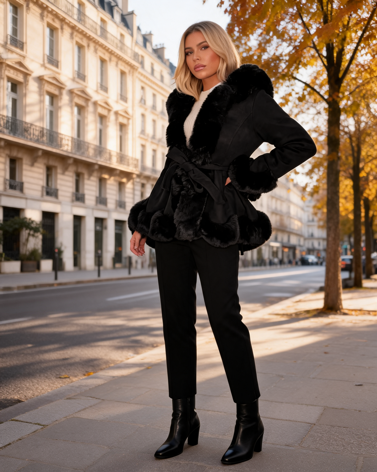 Winter Coat – Ottilie Faux Suede