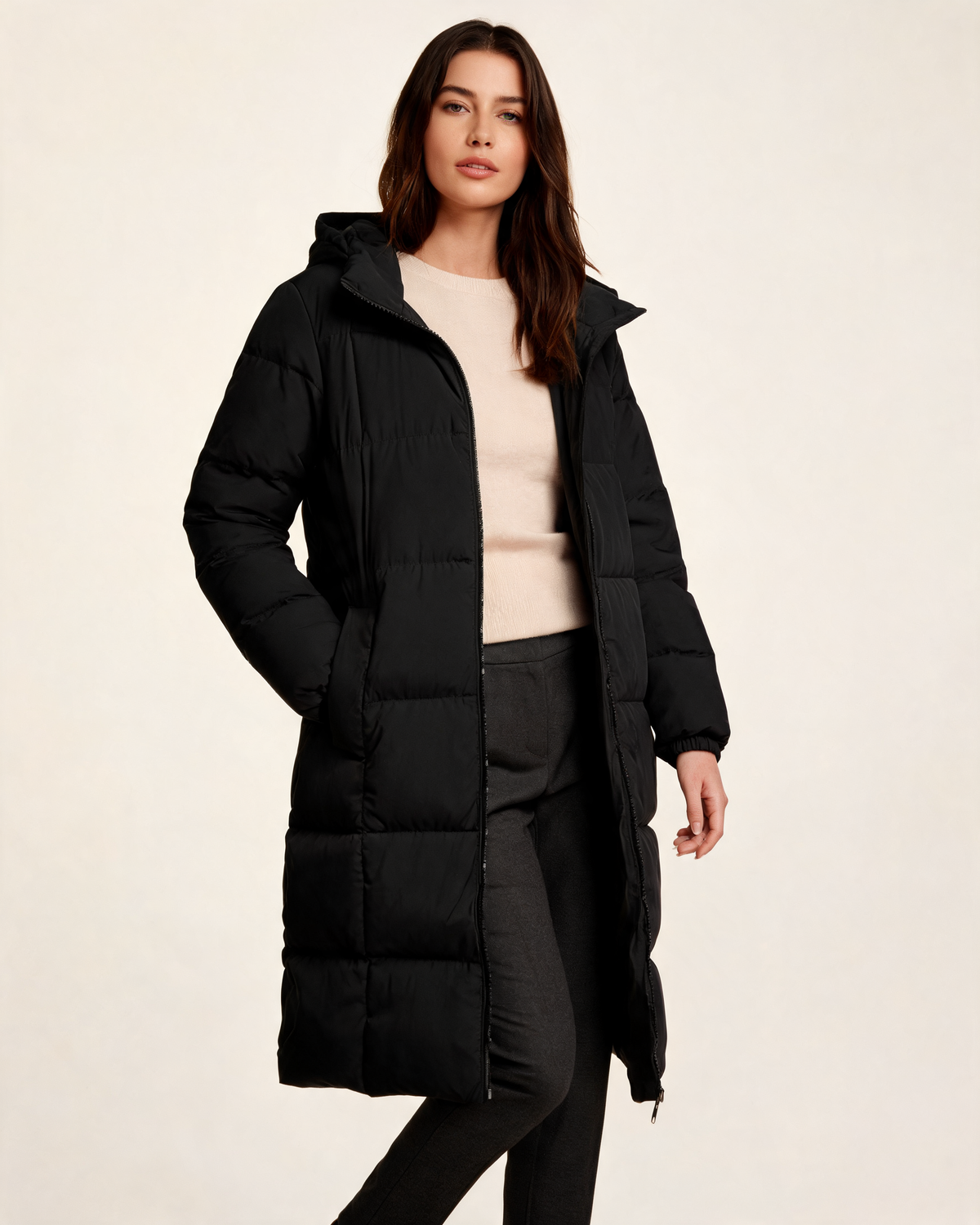 Winter Coat – Cecily Long Coat Hooded