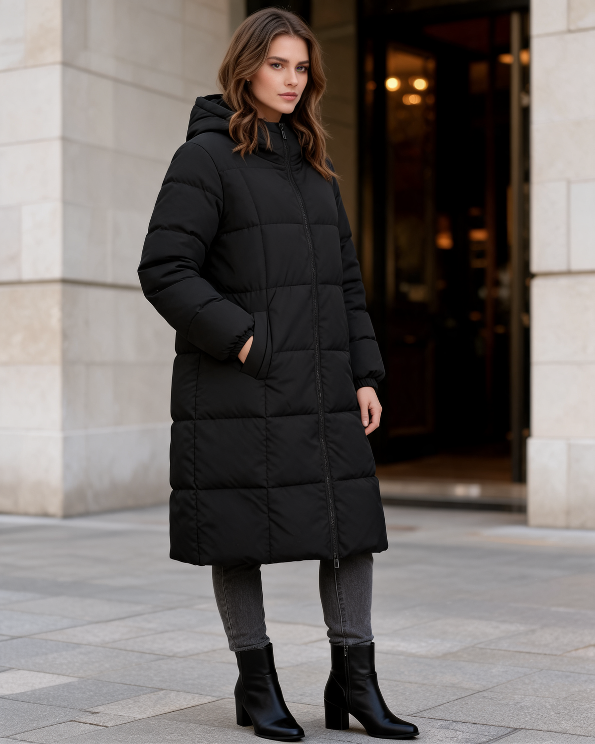 Winter Coat – Cecily Long Coat Hooded