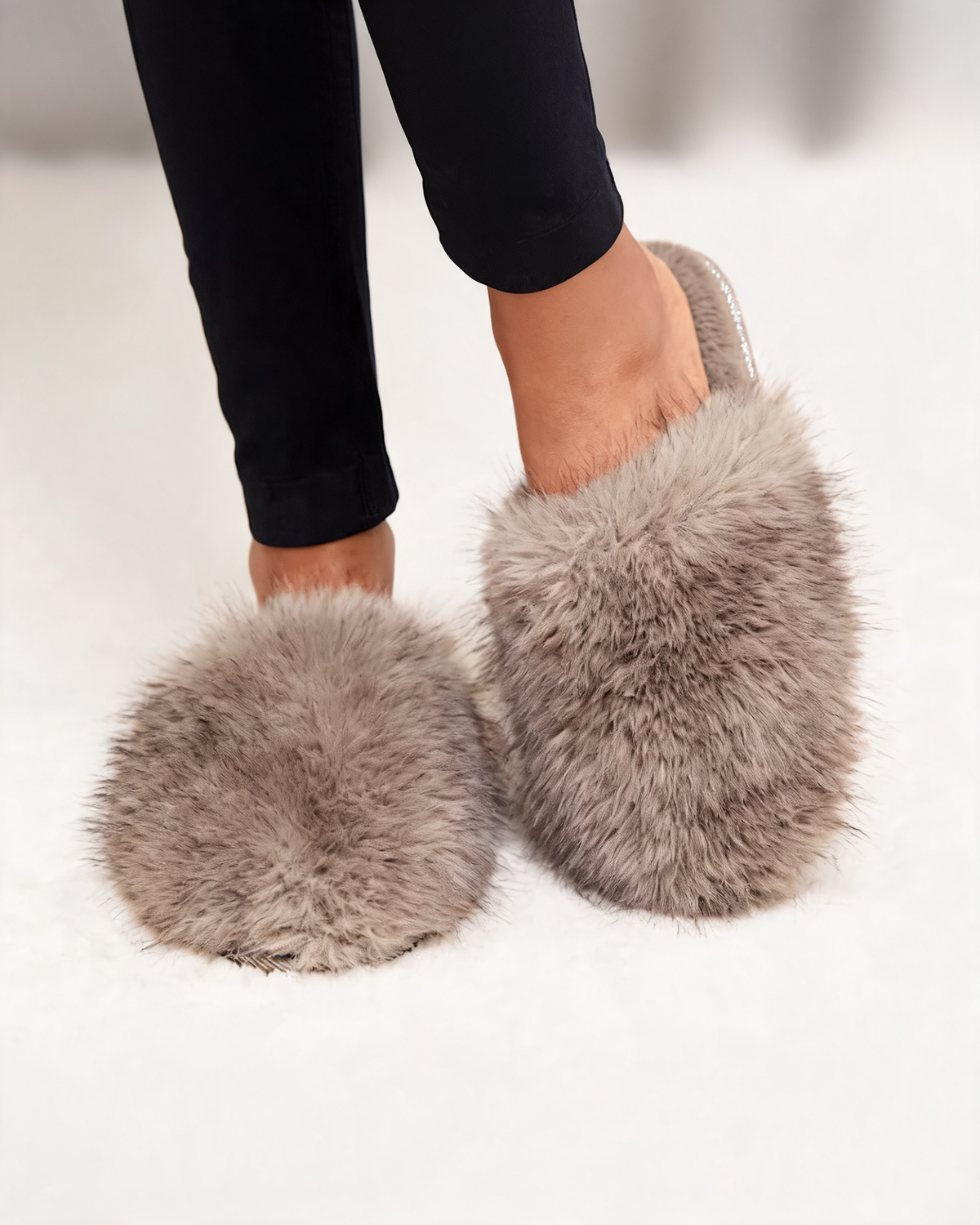 Slippers – Romilly Faux Fur Mule