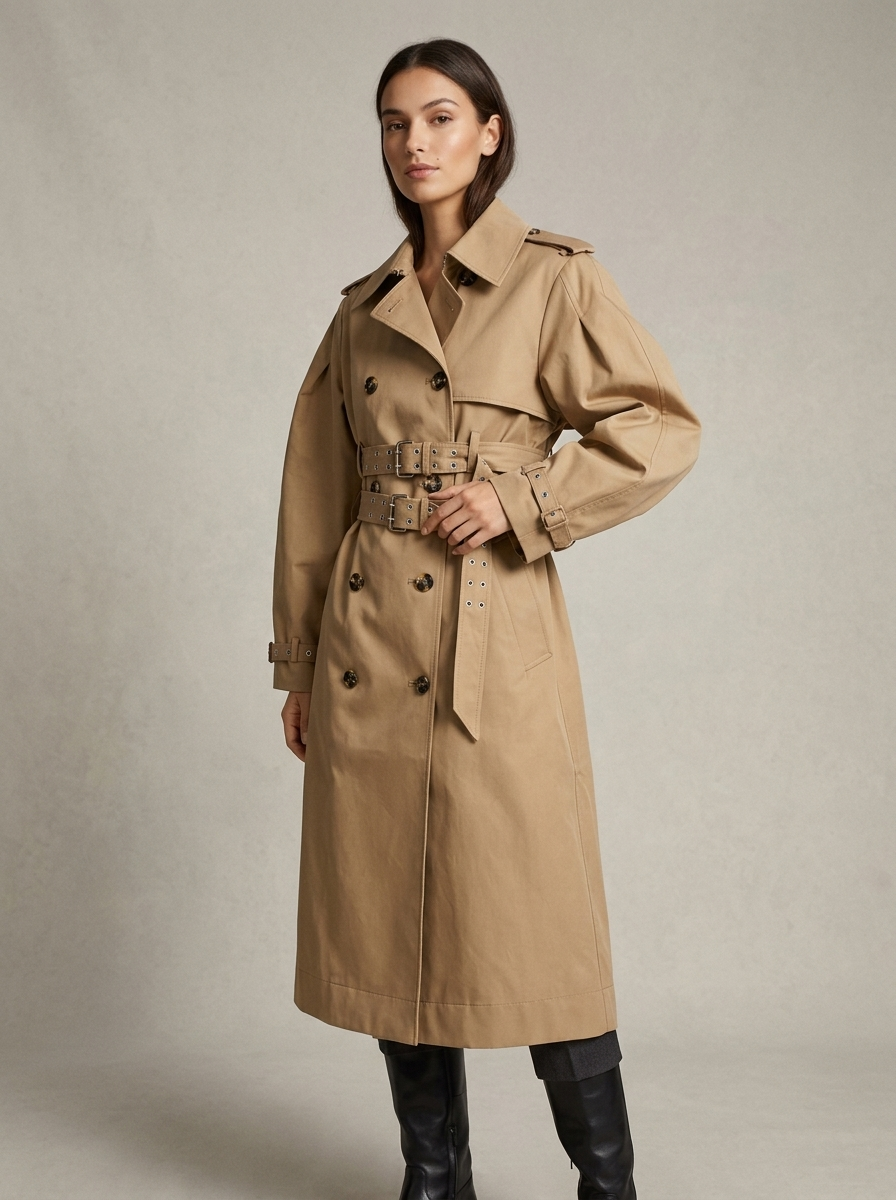Trench Coat – Leonie Double-Breasted