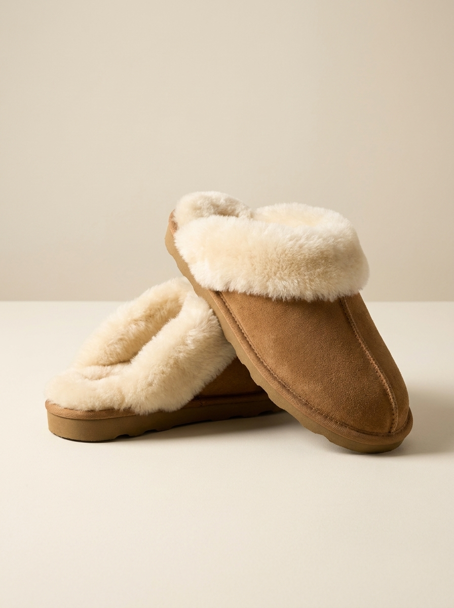 Slippers – Calista Suede Shearling