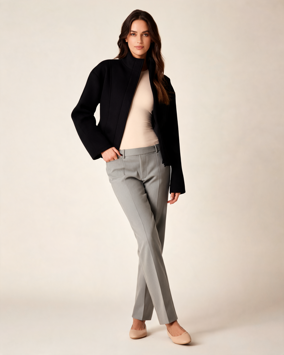 Jacket – Amalia Stand Collar