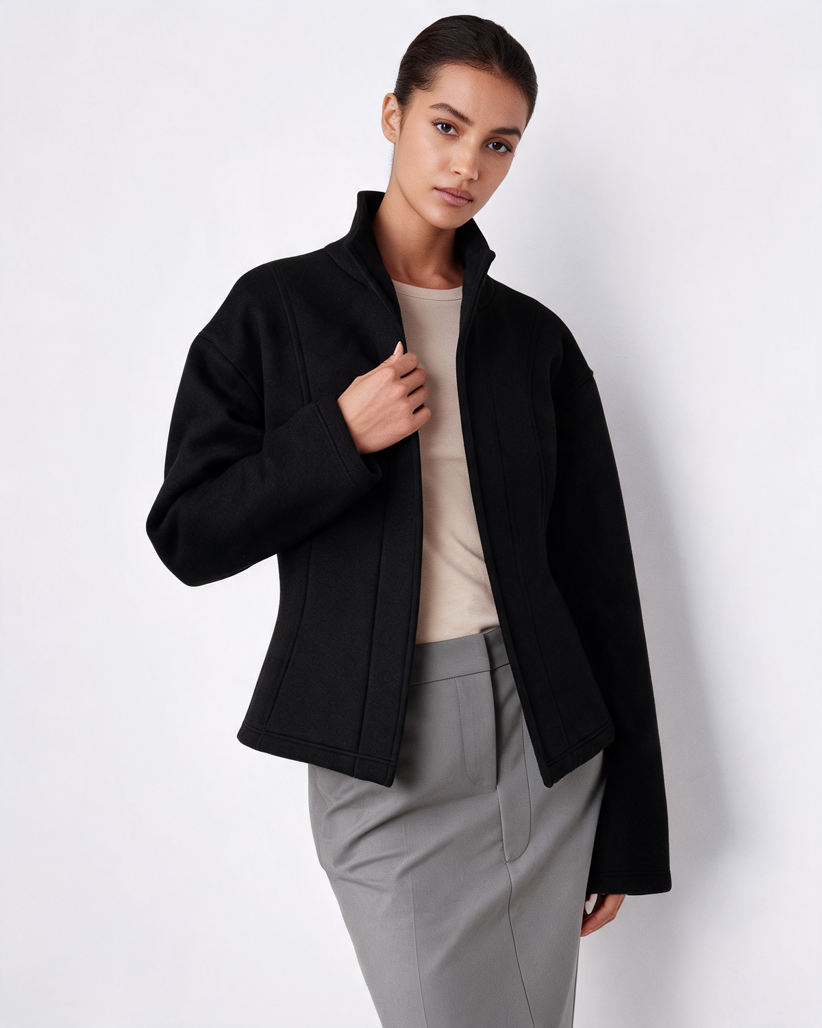 Jacket – Amalia Stand Collar