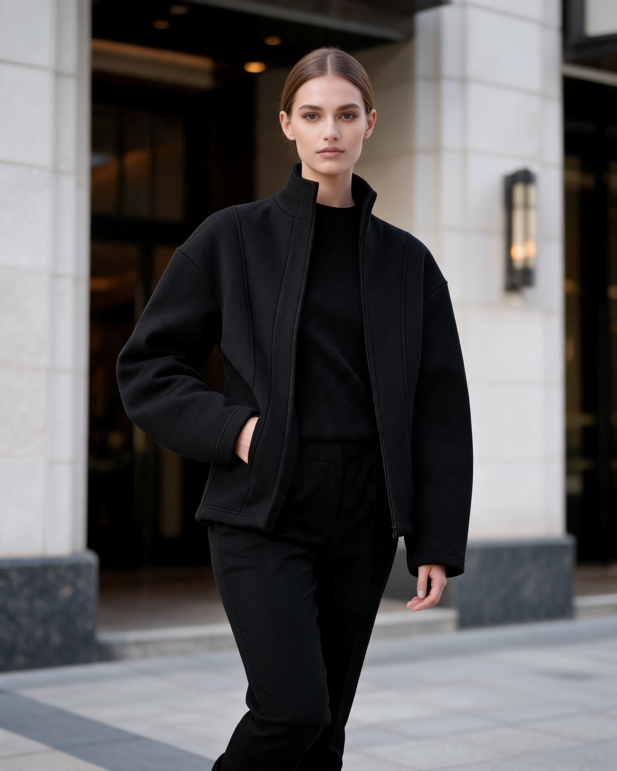 Jacket – Amalia Stand Collar