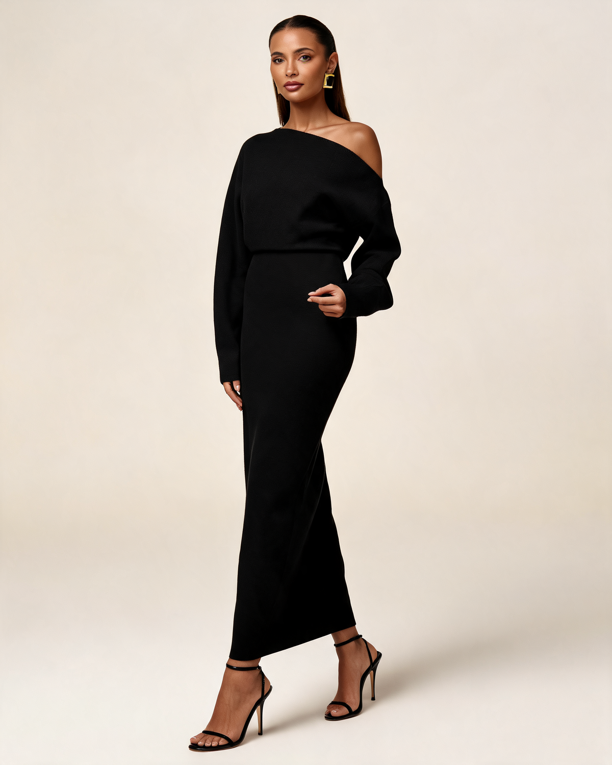 Knitted Dress – Ottavia Off Shoulder