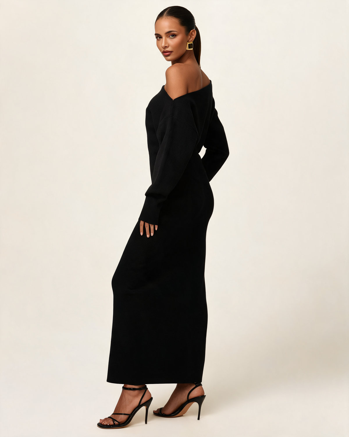 Knitted Dress – Ottavia Off Shoulder