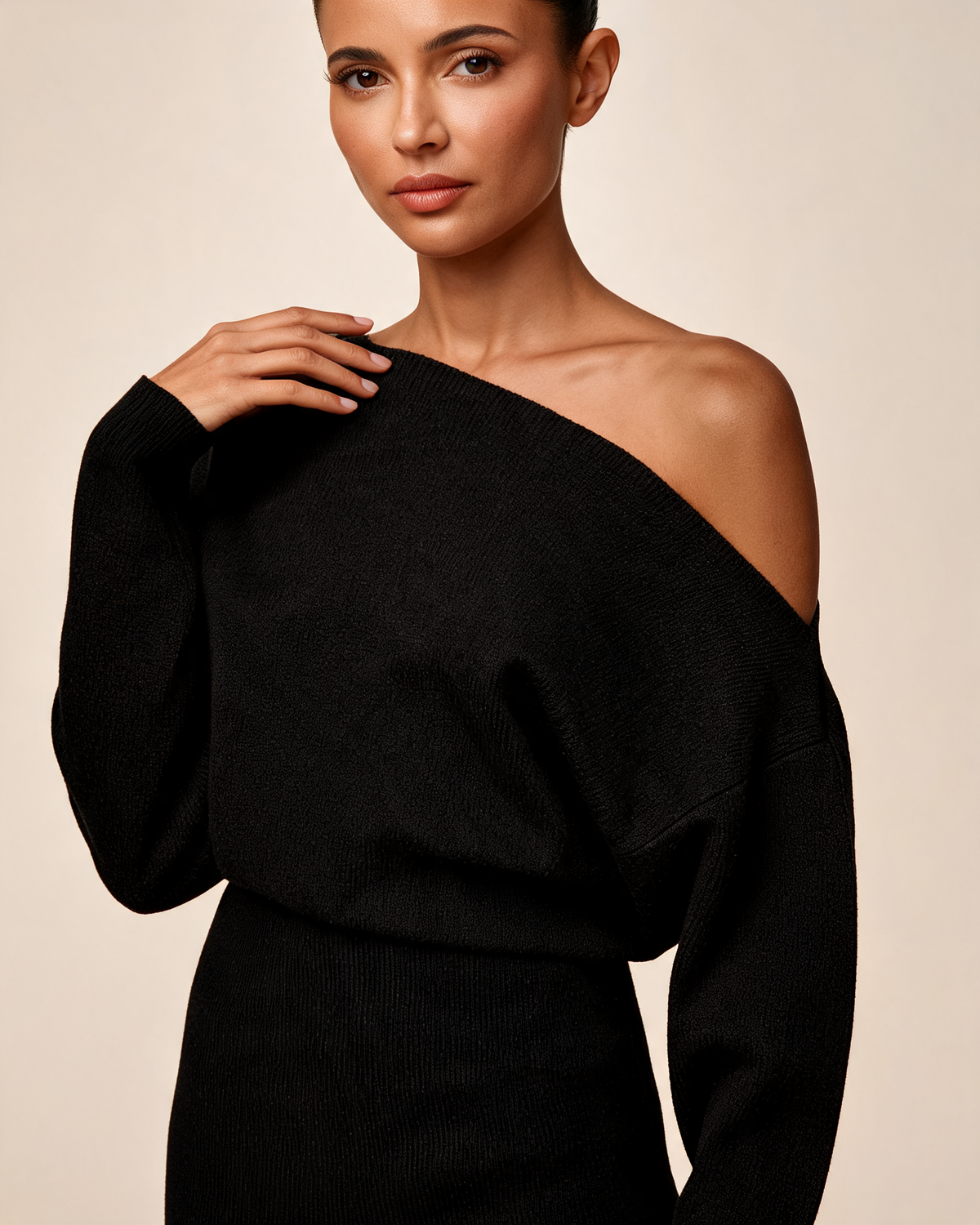Knitted Dress – Ottavia Off Shoulder