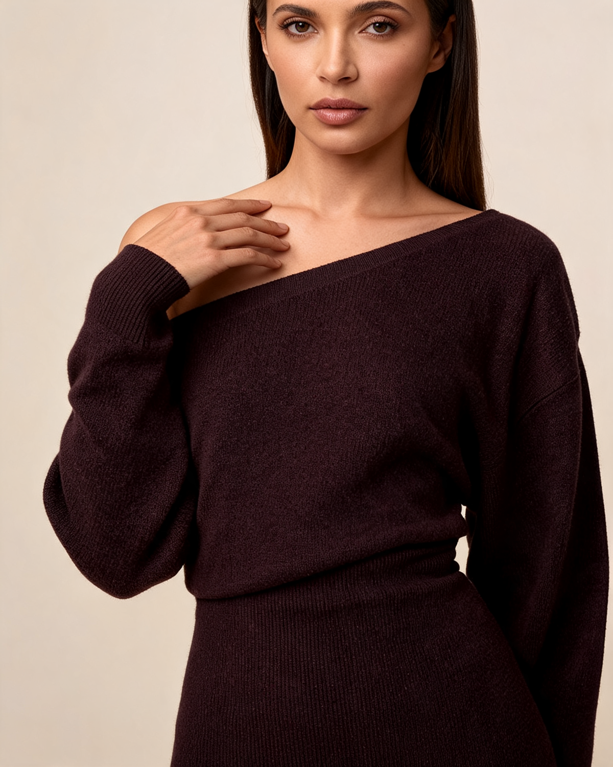 Knitted Dress – Ottavia Off Shoulder