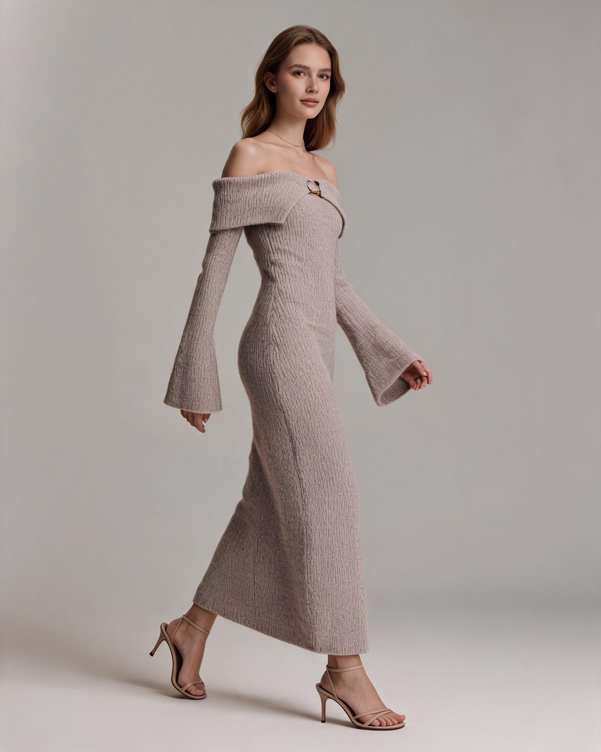 Knitted Dress – Alexandra Off Shoulder