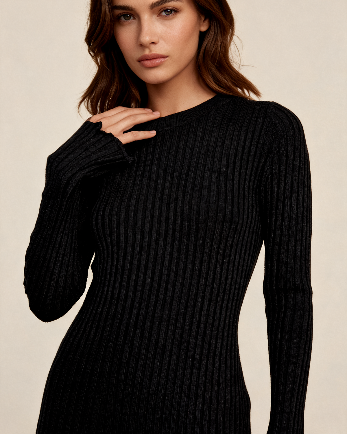 Knitted Dress – Alma Pleated