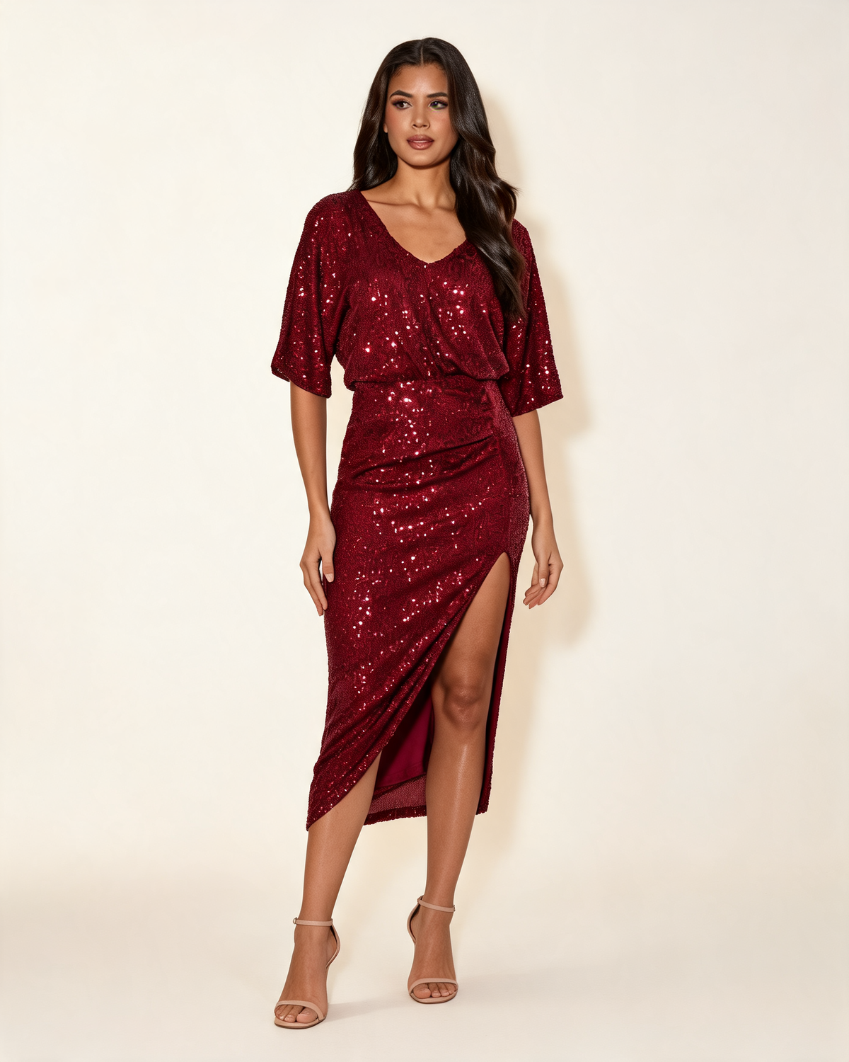 Christmas Dress – Elvira Glitter Midi